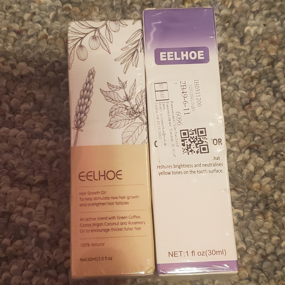 BRAND NEW EELHOE hair growth serum and whitening toothpaste
